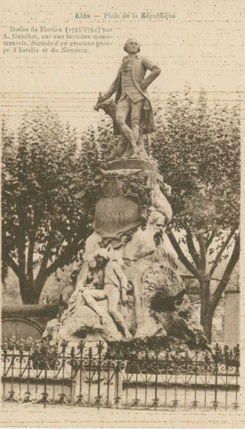 Place de la République. Statue Florian par A. Gaudez