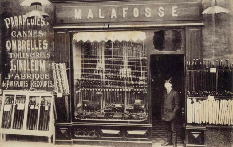 Malafosse. Parapluies. 8 basse place Saint-Jean, 2 rue des Mourgues