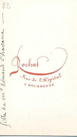 Fille d'Edmond Chavane