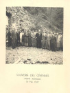 Photo de groupe. Souvenir des Cévennes Mont Aigoual. Parmi les hommes et les femmes, peut-être M. Soulier au centre