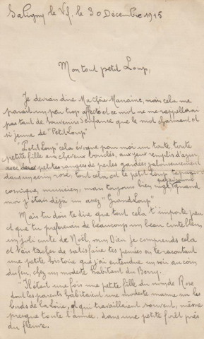 Lettre de René Hervouin, 406e d'Infanterie camp d'Avord (Cher), à sa marraine
