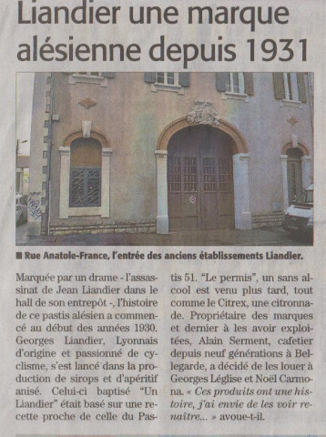 Les établissements Germain et Liandier