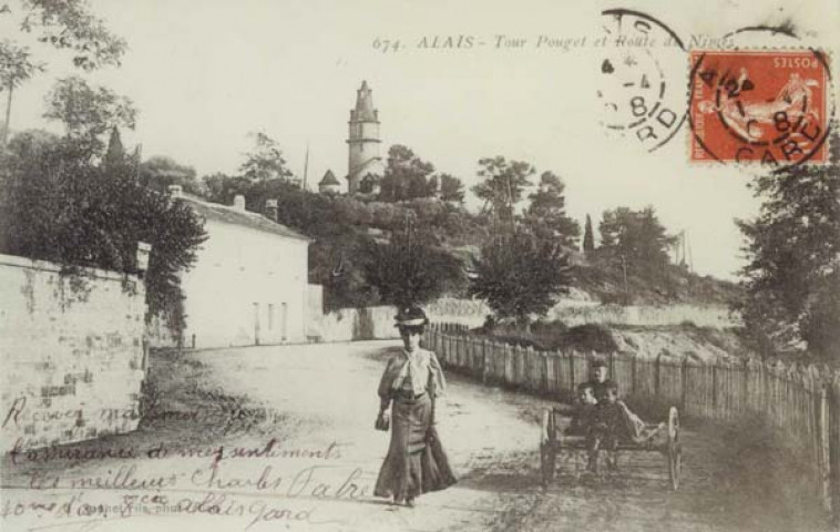 La Tour Pouget et la route de Nîmes