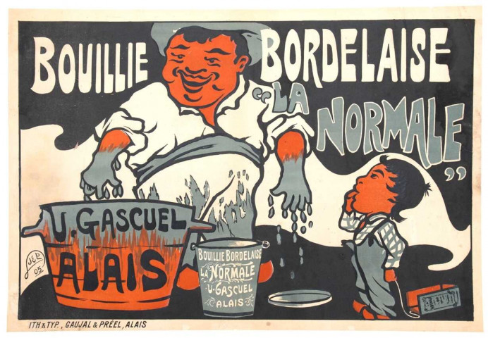 Bouillie bordelaise " la Normale ", Ulysse Gascuel, engrais chimique, 16 faubourg du Soleil, Alais
