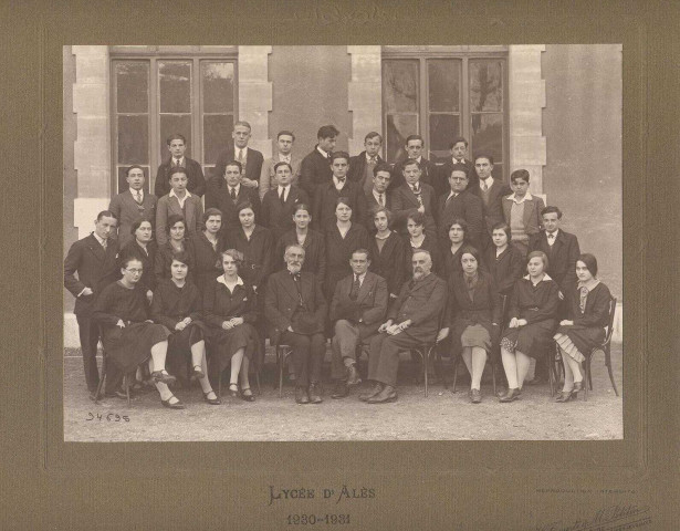 Photo de classe du lycée d'Alès