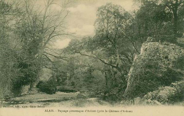 Paysage près du château d'Arènes