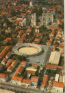 Les arènes. Vue aérienne