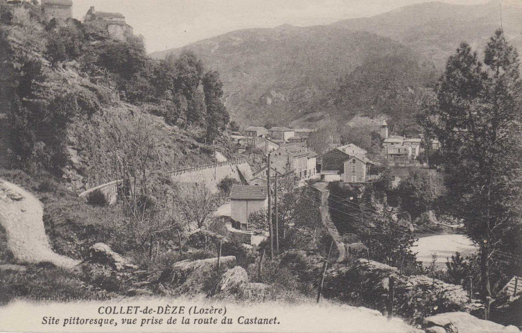 Site pittoresque, vue prise de la route du Castanet