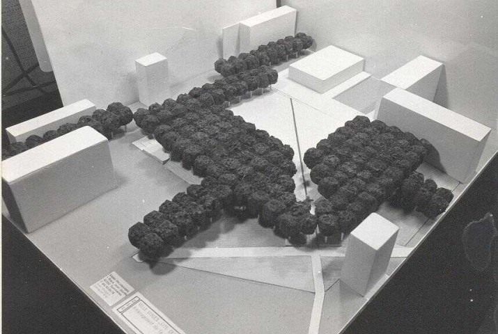 D.S.Q : Quartier des Près Saint-Jean : Aménagement de la place centrale (maquette et travaux)