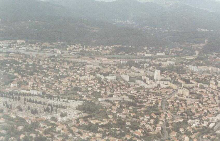 Vue aérienne d'Alès