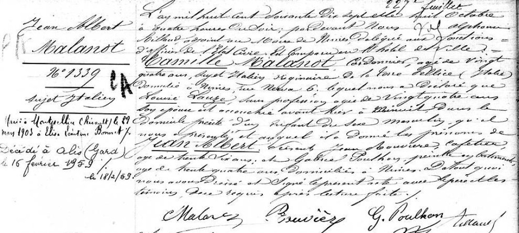 Sculpture d'Albert Malanot