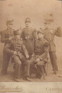 5 militaires en uniforme dont Marcel Roussillon
