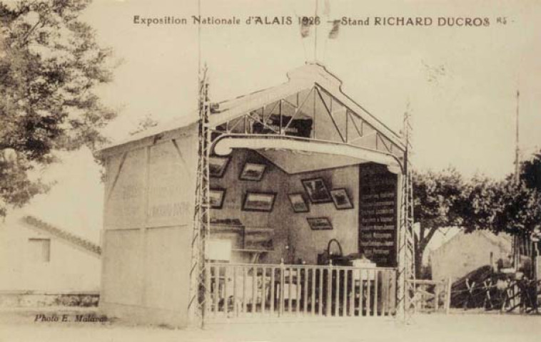 Exposition Nationale d'Alais. Stand Richard-Ducros