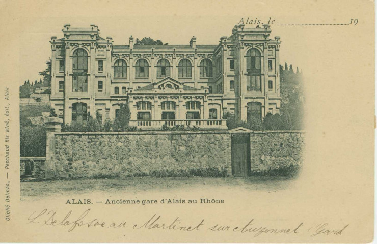 Ancienne gare d'Alais au Rhône