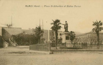 Place Saint-Sébastien et statue Jean-Baptiste Dumas