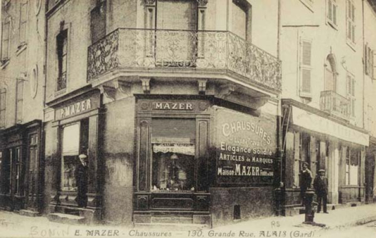 E. Mazer. Chaussures. 190 Grand' Rue