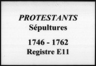 Protestants : Sépultures