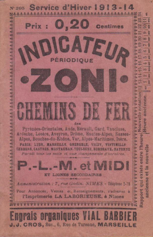 Indicateur périodique Zoni