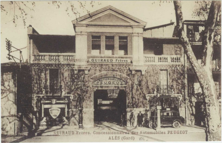 Guiraud frères, concessionnaires automobiles Peugeot, 6 avenue Carnot