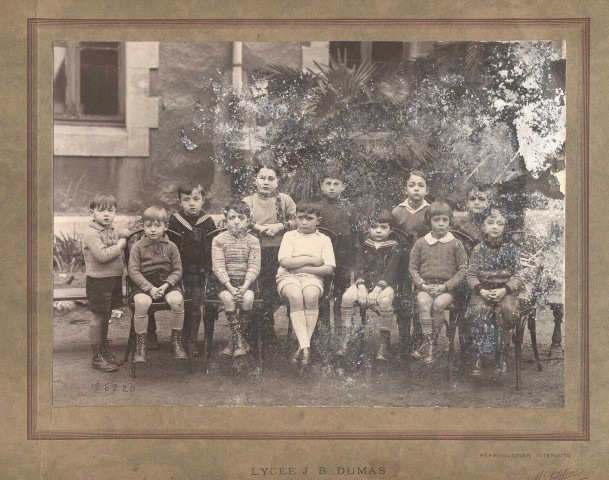 Photo de classe du lycée Jean Baptiste Dumas : Classe enfantine