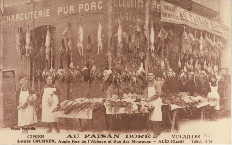 Au Faisan Doré, angle rue de l'Abbaye et rue des Mourgues