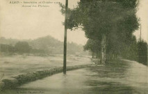 Inondations du 16 octobre 1907 : Avenue des Platanes