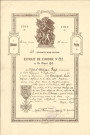 Citation à l'Ordre du Régiment de Louis Bousquet, aspirant de la classe 1914