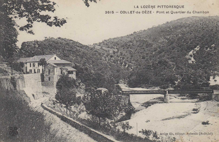 Pont et quartier du Chambon