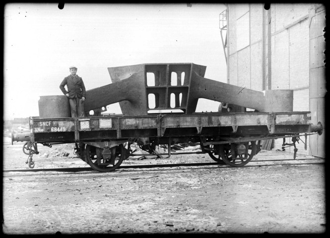 Etambot sur un wagon