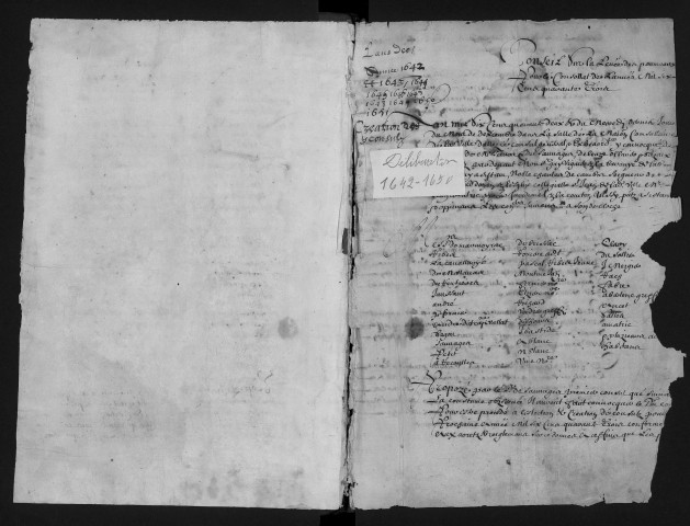 Délibérations consulaires