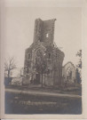 Souvenir de la campagne 1914-1915. Ruines du clocher de Pintheville (Meuse)