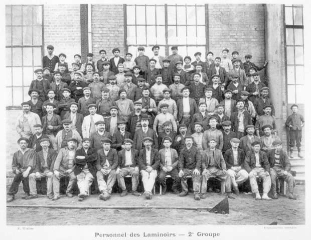 Personnel des laminoirs. 2ème groupe