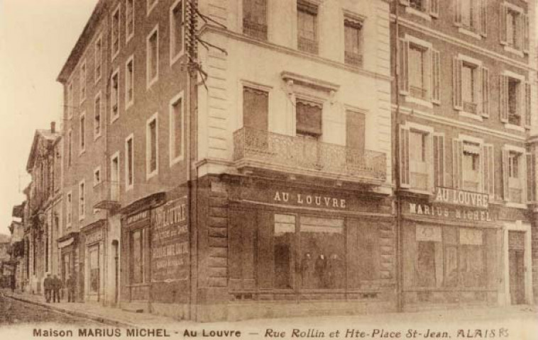 Maison Marius Michel. Au Louvre, rue Rollin et haute place Saint-Jean