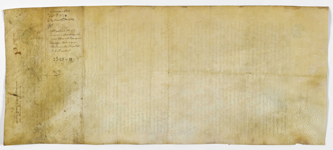 Obligation de douze moutons d'or consentie par Bernard Espagnac, boucher d'Alais aux recteurs de l'hôpital de la Ville