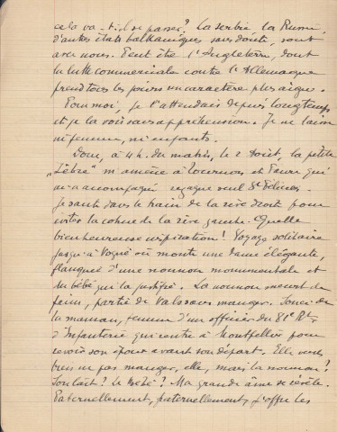 Cahier de notes du poilu Paul Léonce Cambon