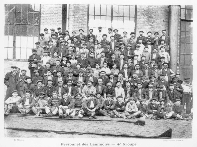 Personnel des laminoirs. 4ème groupe