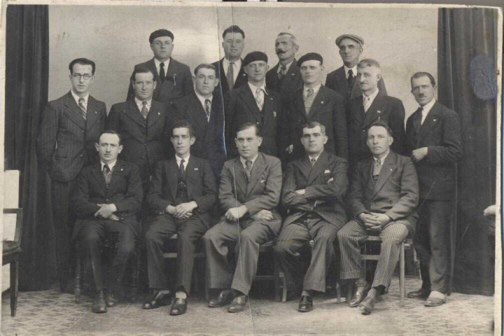 Forges de Tamaris. Syndicat des métaux C.G.T. Photo de groupe
