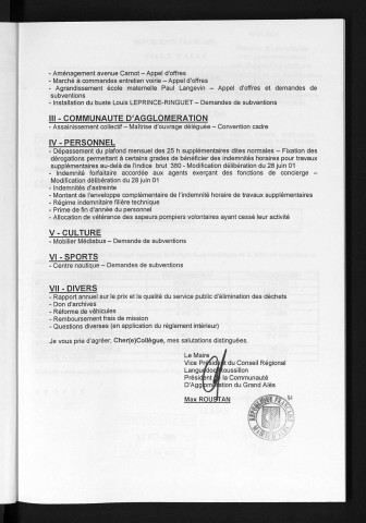 Arrêtés municipaux pris en vertu de l'article L 2122-22 du Code Général des Collectivités Territoriales