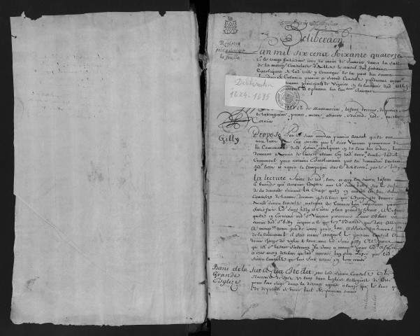 Délibérations consulaires