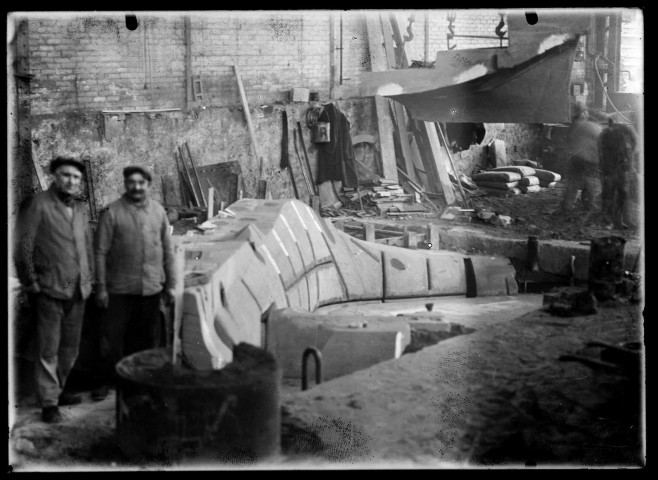 Moulage d'un étambot